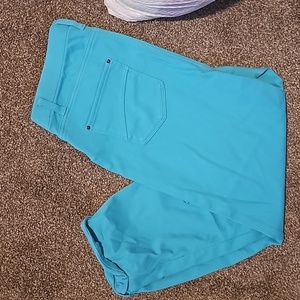 Women teal capris jeggings
